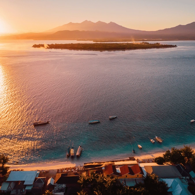 Plages de Lombok et des îles Gili.